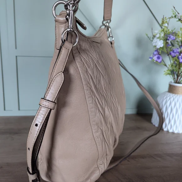 Coach Madison Gathered Leather Convertible Hobo - Picture 4 of 13
